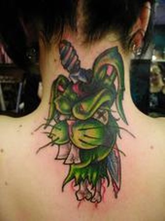 Tattoos - Perry Stratton - Severed Bunny Head